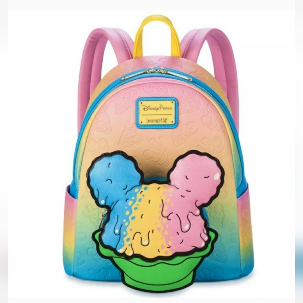 🆕️ 💖 Loungefly Disney Parks Shaved Ice Mickey Mini Backpack